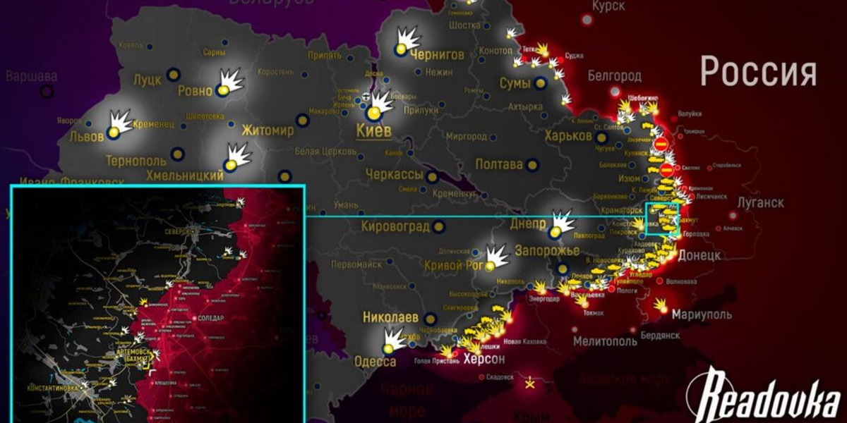 Карта линии фронта на украине на сегодня с городами и поселками на русском