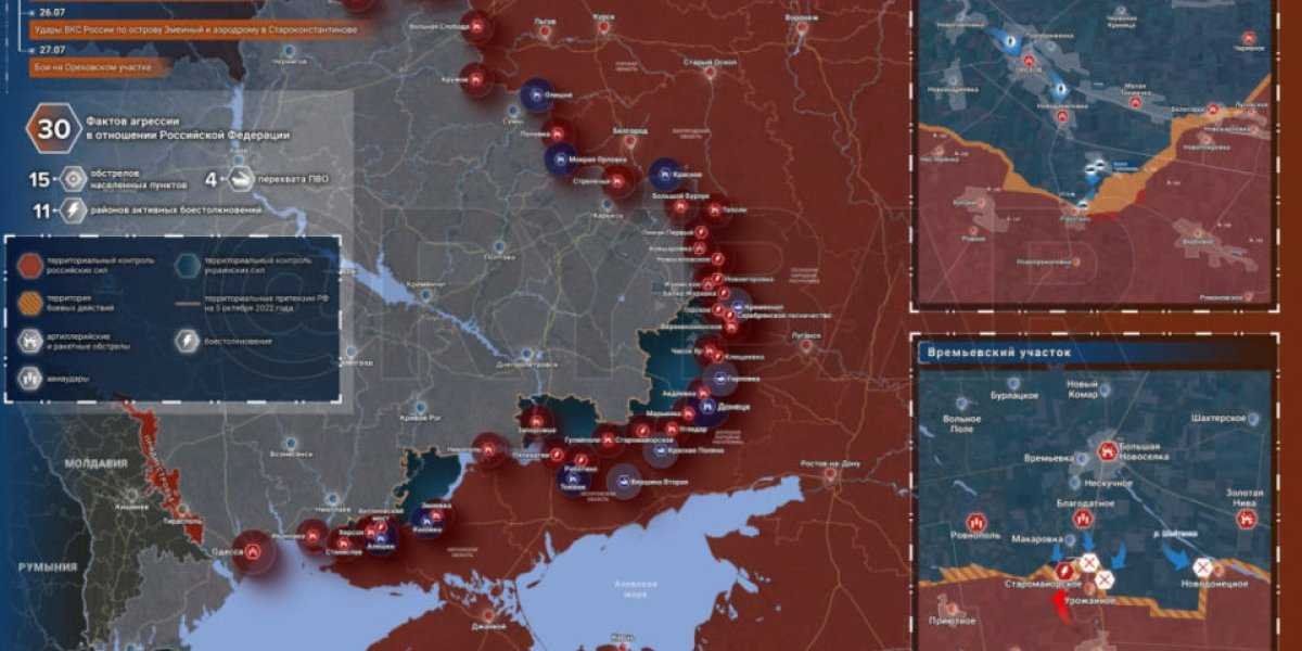 «Российские военные захватили хваленый французский танк в Запорожской области!»: Карта боевых действий 28 июля 2023 на Украине — последние новости фронта Донбасса сегодня, обзор событий. Итоги военной спецоперации России на Украине сейчас 28.07.2023